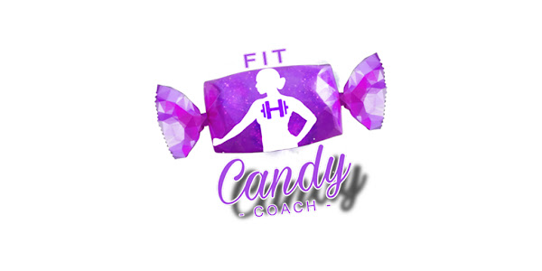 CandyFit app showing colorful calorie tracking interface with gummy bear mascot